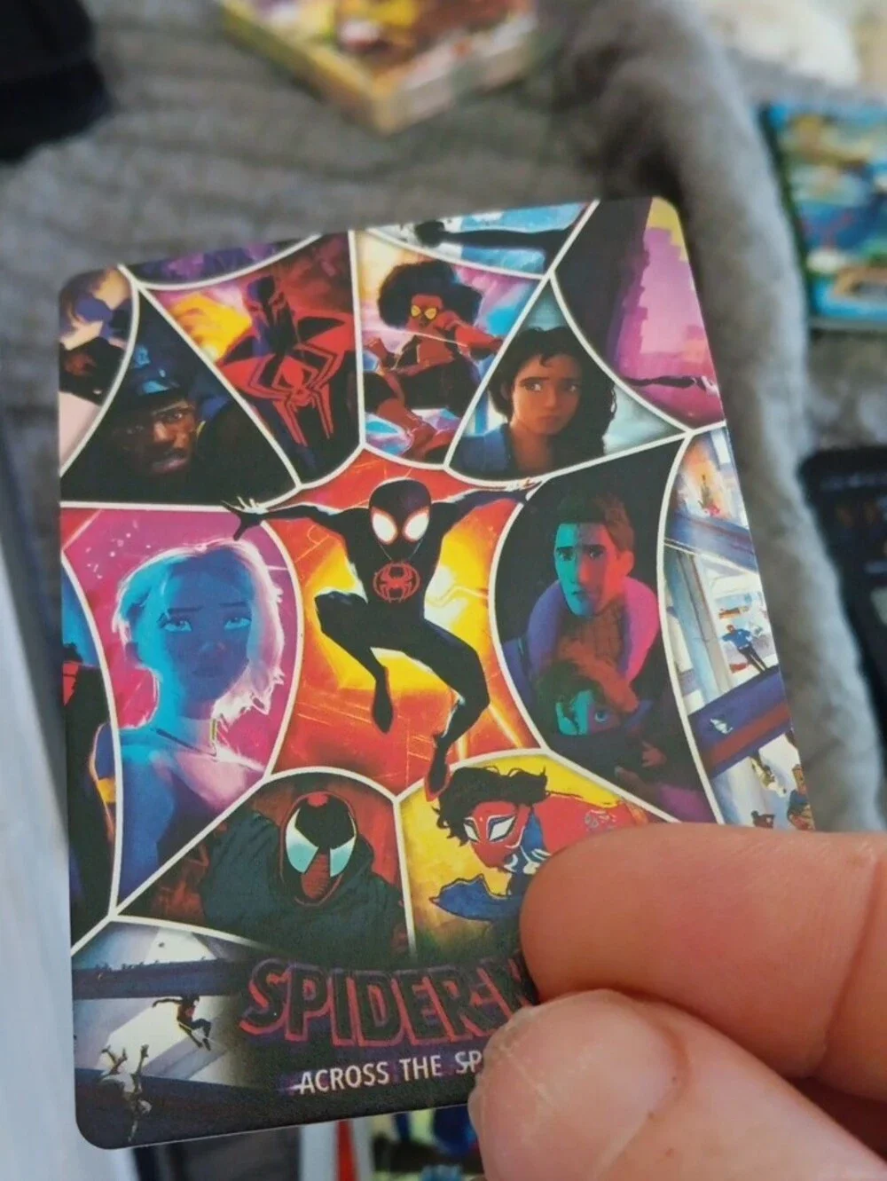 Marvel Miles Morales Trading Card - Pink, Black, Yellow